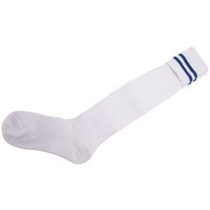 他サイト： ZETT(ゼット) サッカーソックス_2ホンライン (ZFS2000) [色 : ホワイト/ブルー] [サイズ : 25-27]の商品画像