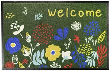 他サイト： イケヒコ 玄関マット 屋外用 『フォレスタ 外用玄関マット』 グリーン 約47×75cmの商品画像