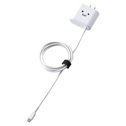 他サイト： ELECOM エレコム AC充電器(Type-Cケーブル一体型/2.4A) 1.5m ホワイトフェイス  MPA-ACC01WFの商品画像