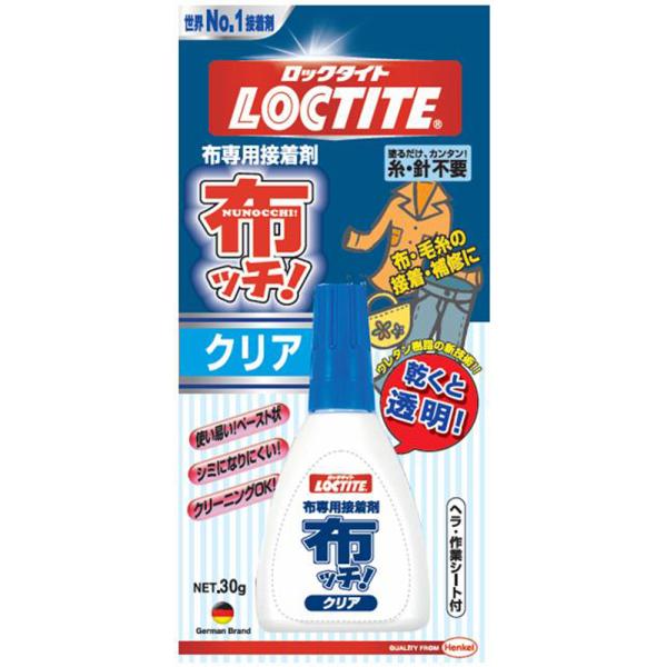 他サイト： ヘンケルジャパン ロックタイト 布専用接着剤 布ッチ! クリア 30g(DNC-030)の商品画像