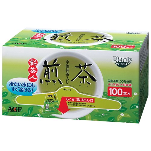 他サイト： AGF 味の素ゼネラルフーヅ ブレンディ スティック 新茶人 宇治抹茶入り煎茶 0.8g×100本の商品画像