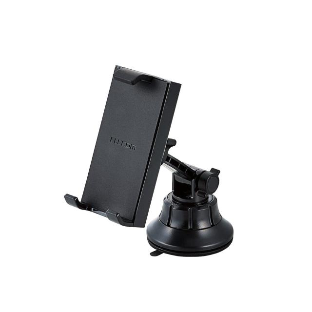 他サイト： ELECOM エレコム エレコム P-CARTB01BK 車載タブレット対応スタンド(ゲル吸盤)(P-CARTB01BK)の商品画像