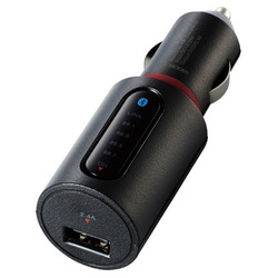 他サイト： ELECOM エレコム FMトランスミッター/Bluetooth/USBポート付/2.4A/ブラック(LAT-FMBT02BK)の商品画像