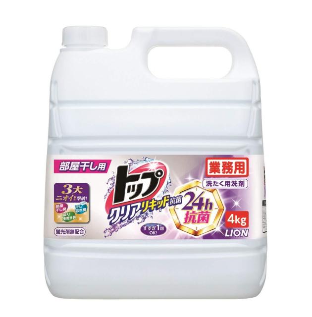 他サイト： LION ライオン ライオン トップ クリアリキッド抗菌 業務用 4kg 1個の商品画像