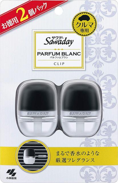 他サイト： 小林製薬 サワデー クルマ専用クリップ パルファムブラン 6mL×2個パックの商品画像