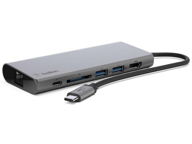 他サイト： BELKIN USB-C マルチメディアハブ F4U092btSGY(F4U092BTSGY)の商品画像