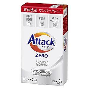 他サイト： 3696770   花王 アタックZERO ワンパック (10g×7袋)の商品画像
