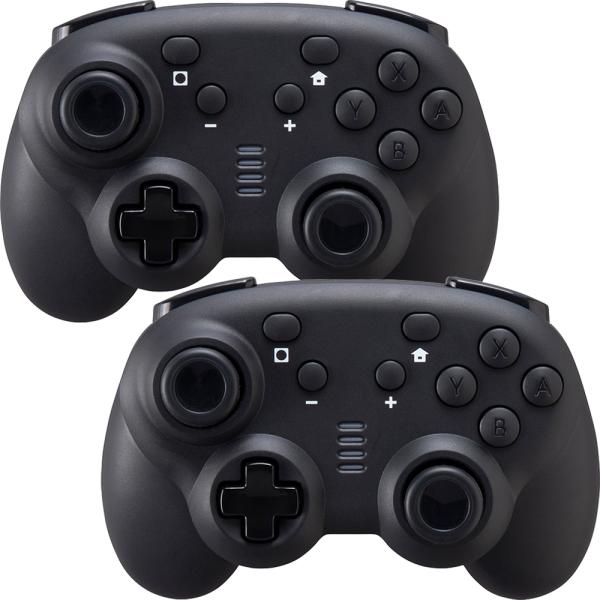 他サイト： サイバーガジェット SWITCH用ジャイロコントーラーミニ無線タイプ2個セット【CY-NSGYCMB2-BK】の商品画像