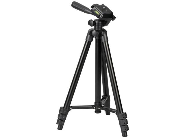 他サイト： OHM オーム電機 三脚(カメラ・ビデオ/最伸高1290mm/高さ4段階調節/アルミ) OCT-ATR4-127Kの商品画像