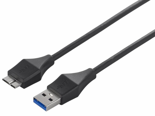 バッファロー BSUAMBSU305BK USB3.0 A to microB スリムケーブル 0.5m ブラック 取り寄せ商品
