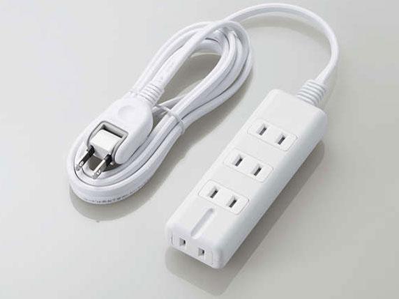 他サイト： ELECOM エレコム エレコム T-KM01-2420WH スタンダード雷・磁石タップ 4口 2m(T-KM01-2420WHの商品画像