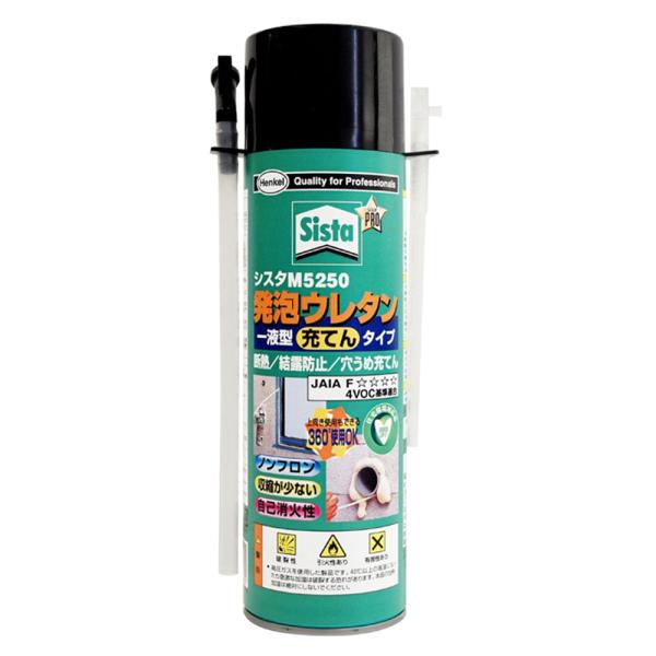 他サイト： ヘンケルジャパン (株) M5250 6077 ヘンケル Sista 発泡ウレタン (1液タイプ) M5250 500g 122の商品画像