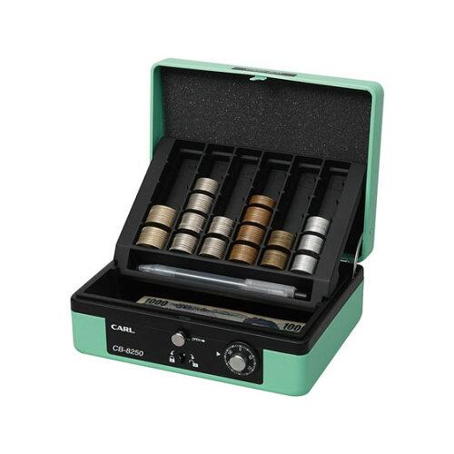 他サイト： カール事務器 キャッシュボックス ライトグリーン 品番:CB-8250-Uの商品画像