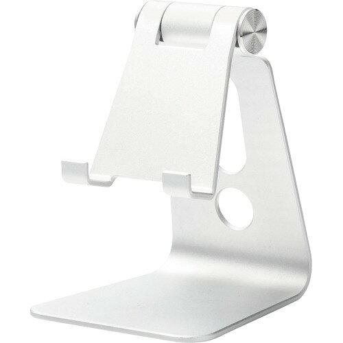 他サイト： ELECOM エレコム タブレット用スタンド/アルミスタンド/角度調節可能/シルバー(TB-DSCHALSV)の商品画像