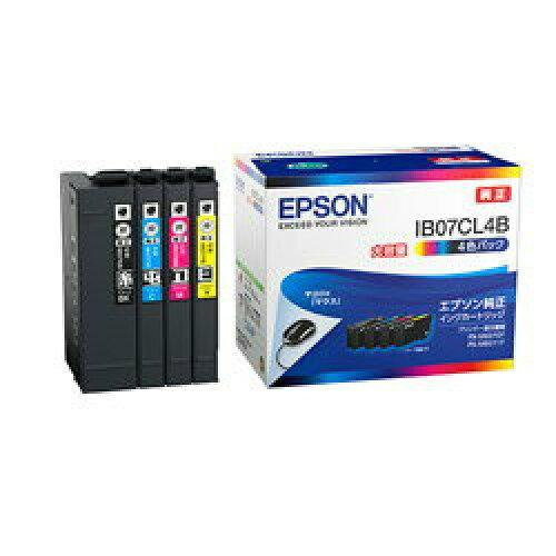 他サイト： EPSON エプソン インクカートリッジ(4色パック)/大容量インク(IB07CL4B)の商品画像