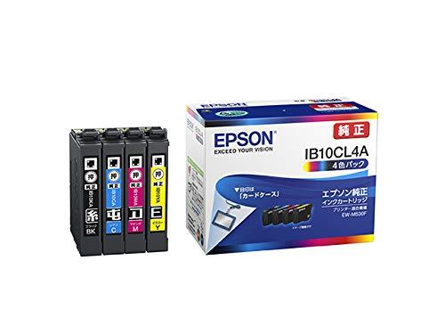 他サイト： EPSON エプソン インクカートリッジ カードケース(4色パック)(IB10CL4A)の商品画像