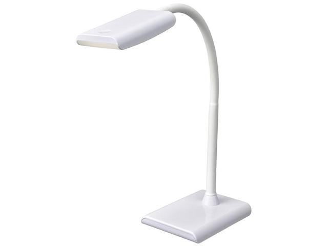 他サイト： OHM オーム電機 LEDデスクランプ(2段階調光/440Lm/ホワイト) DS-LS16P-Wの商品画像