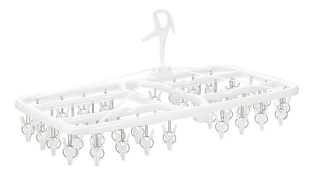 他サイト： ニシダ(Nishida) すぐ取れ角ハンガー プラ40 S SP 40ピンチ付 222004 ホワイト 74×35×33cmの商品画像