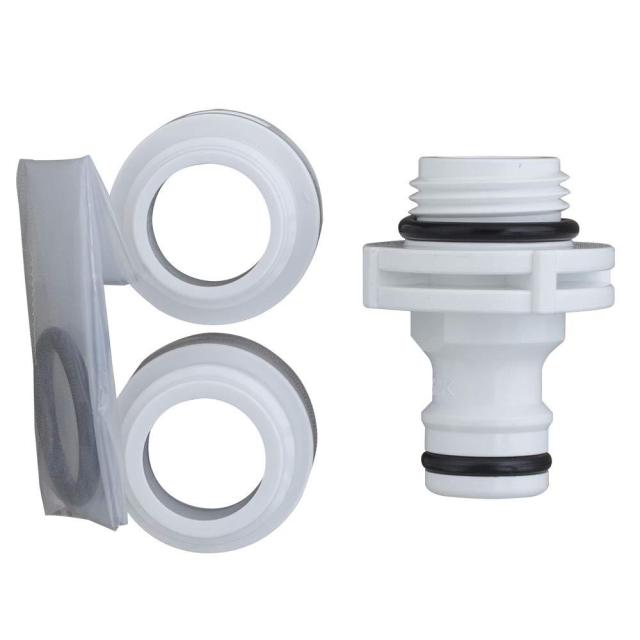 他サイト： タカギ(takagi) シャワーニップル 浴室のシャワーホースと散水ホースを繋ぐ GWA66WH 【安心の2年間保証】の商品画像