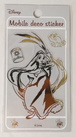 送料無料 Disney ディズニー 塔の上のラプンツェル モバイルデコステッカー ゴールドのメタル感 Pvc ケータイ スマホ Iphone アンドロの通販はau Pay マーケット Decoste