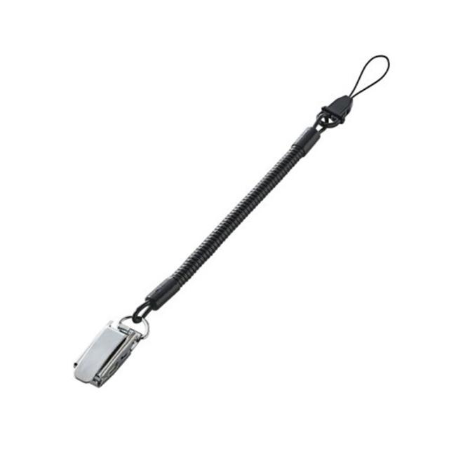 他サイト： エレコム スマートフォン用ストラップクリップ(金属) 50cm ブラック P-STCM50BKの商品画像