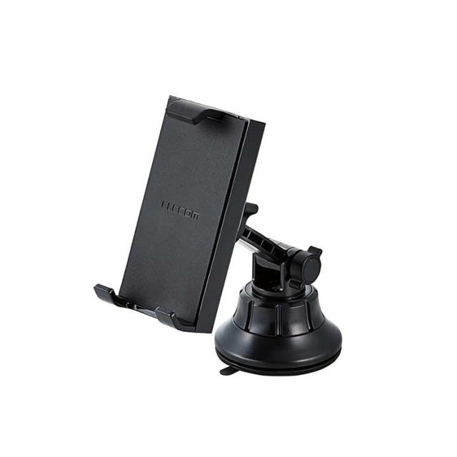 他サイト： エレコム 車載アクセサリー スマホ・タブレット対応スタンド ゲル吸盤タイプ ブラックの商品画像