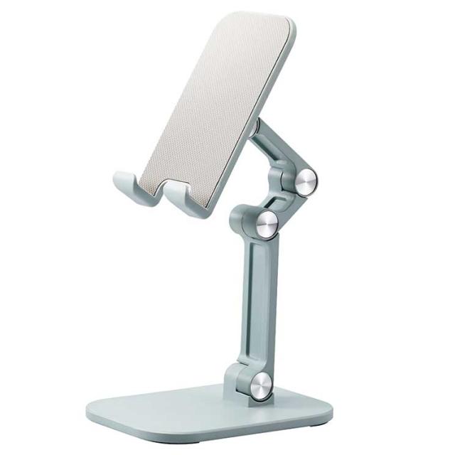 他サイト： エレコム タブレット スマホスタンド 卓上 高さ25cm 折り畳み式 角度調節可 高さ調節可 対応サイズ(4.7〜13インチ) の商品画像