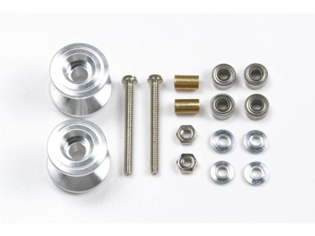 他サイト： タミヤ ミニ四駆グレードアップパーツ No.398 2段アルミローラーセット(13-12mm) 15398の商品画像