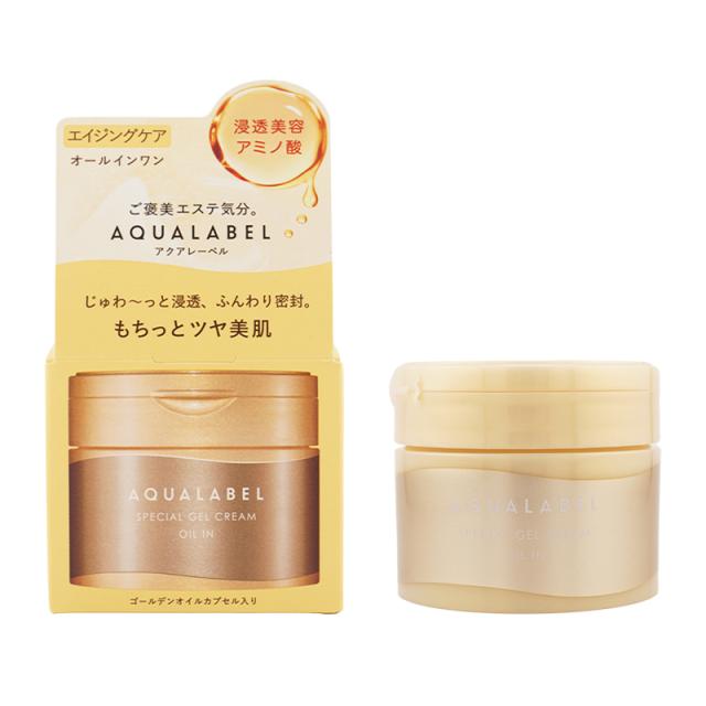 他サイト： AQUALABEL アクアレーベル スペシャルジェルクリーム EX オイルイン 本体 90g エイジングケア オールインワン化粧の商品画像