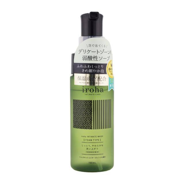 他サイト： iroha イロハ インティメートウォッシュ フォームタイプ ベルガモットとビターオレンジの香り 150mL 低刺激 デリケートの商品画像