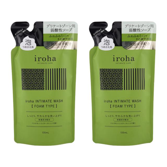 他サイト： [2個セット]iroha イロハ インティメートウォッシュ フォームタイプ ベルガモットとビターオレンジの香り詰め替え用 135の商品画像
