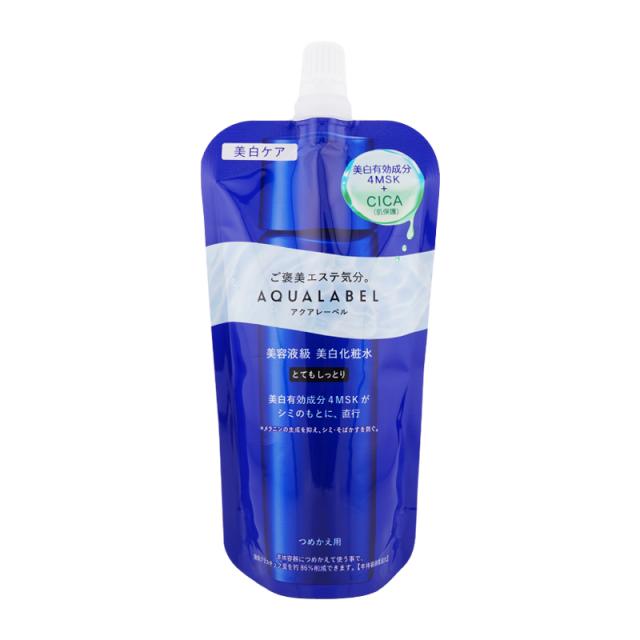 他サイト： AQUALABEL アクアレーベル トリートメントローション ブライトニング とてもしっとり 詰替え 150mL 資生堂 化粧水の商品画像