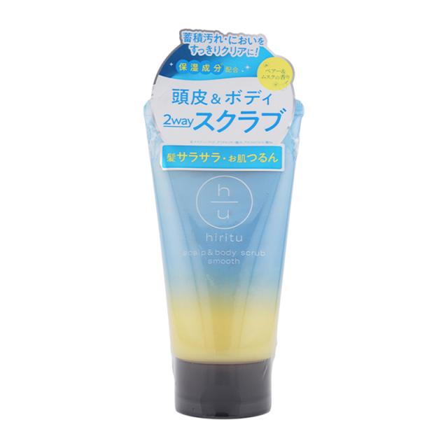 他サイト： hiritu ヒリツ スカルプ&ボディスクラブ 230g 頭皮ケア ヘアケア 角質 天然ソルトスクラブ 洗浄料 ペアー&ムスクのの商品画像