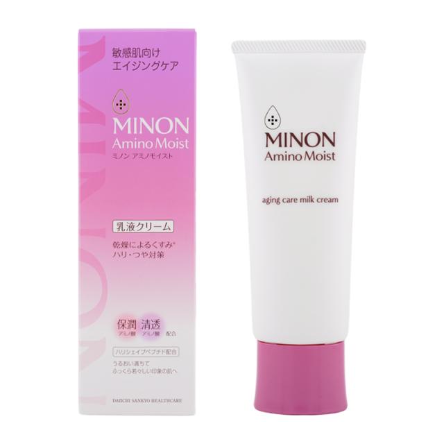 他サイト： MINON ミノン アミノモイスト エイジングケア ミルククリーム 本体 100g 無香料 スキンケア 基礎化粧品 乳液 無香料の商品画像