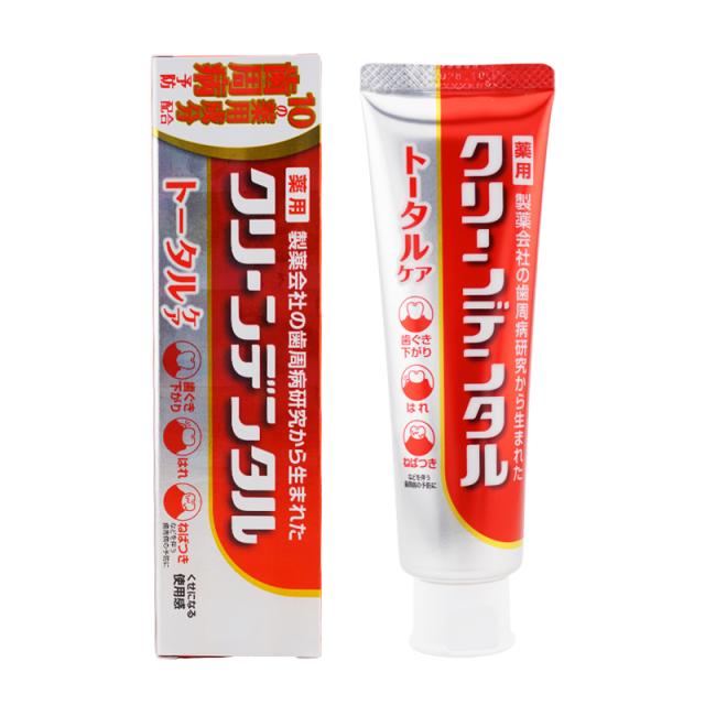 他サイト： クリーンデンタル トータルケア 100g 薬用歯磨き歯周病予防 歯茎下がり ねばつき むし歯 10種の薬用成分 殺菌成分 [医薬の商品画像