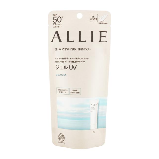 他サイト：  ALLIE アリィー クロノビューティ ジェルUV EX 90g 日焼け止めジェル SPF50+・PA++++ ウォータープルの商品画像