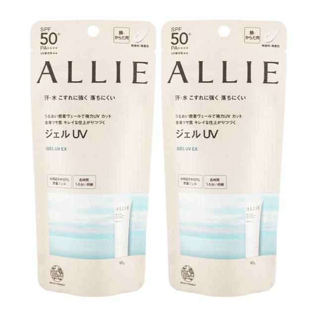 他サイト： [2個セット] ALLIE アリィー クロノビューティ ジェルUV EX 90g 日焼け止めジェル SPF50+・PA++++ の商品画像