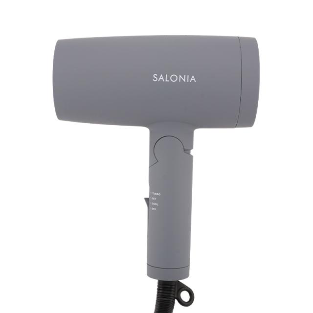 他サイト： SALONIA サロニア スピーディーイオンドライヤー グレー ヘアドライヤー 大風量 ダメージ マイナスイオン機能[ギフトラッの商品画像