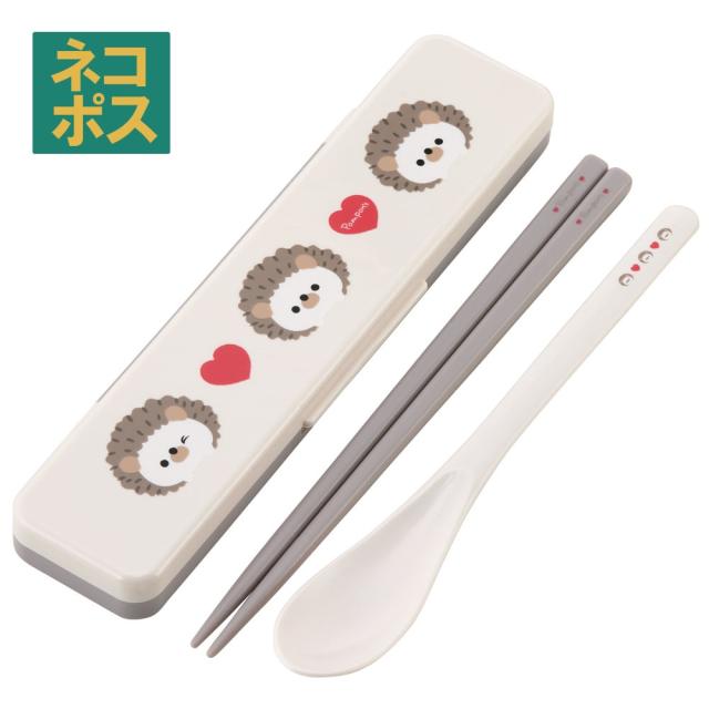 他サイト： お箸 スプーン セット 食洗機対応 抗菌 お弁当 カトラリー セット スケーター skater CCS3SAAG PomponSの商品画像