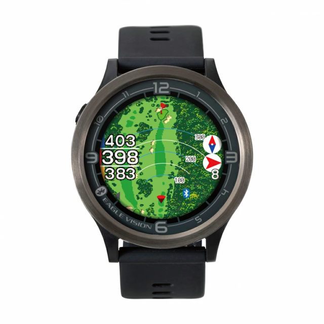 他サイト： EAGLE VISION ACE PRO 腕時計型ゴルフナビEV-337BK [黒][ラッピング可]の商品画像