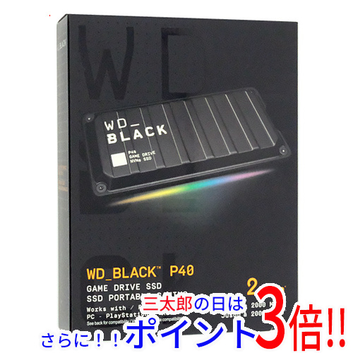 他サイト： 【新品】送料無料 Western Digital製 ゲーム用SSD WD_Black P40 Game Drive SSD WDの商品画像
