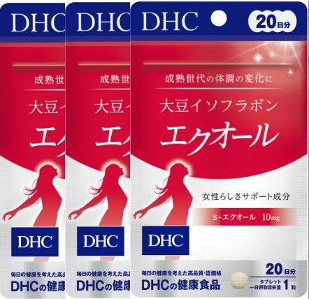 他サイト： お得な3個セット DHC 大豆イソフラボン エクオール 20日分 健康食品 追跡可能メール便発送の商品画像