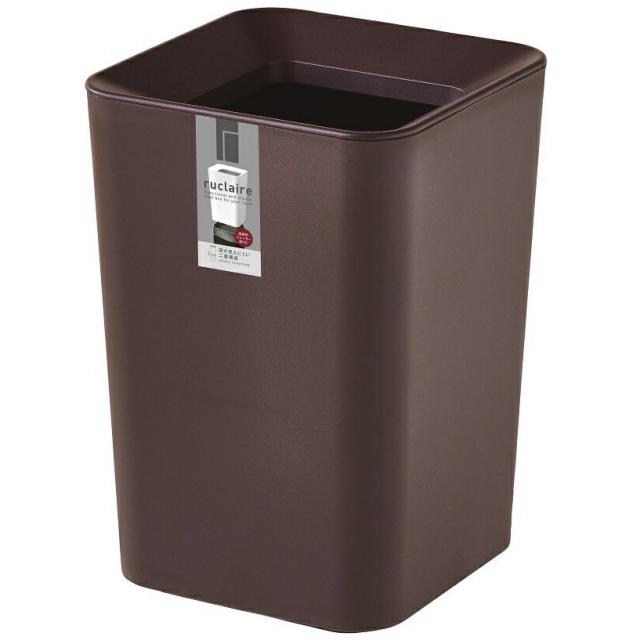 他サイト： アスベル ルクレールCVミニ角型BR ブラウン   4974908621031 袋を見せないペール 角型ペール 開口部も広い 卓の商品画像