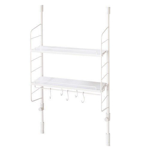他サイト： 平安伸銅工業 SPLUCE スリムポールラックM ハンガーset ホワイト SPL-2 4977612682107 返品不可の商品画像