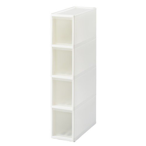 他サイト： ジェイ・イー・ジェイ(株) リセスリムストッカー引出しM4段    WH 4528302260411 収納 隙間収納 キッチン収の商品画像