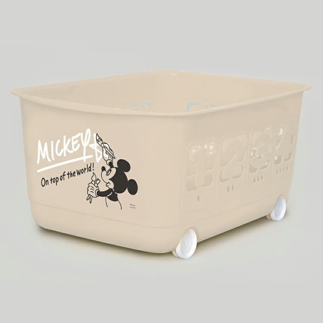 他サイト： 錦化成ミッキーマウス123バスケットBEベージュ4904121315714おもちゃ箱の商品画像