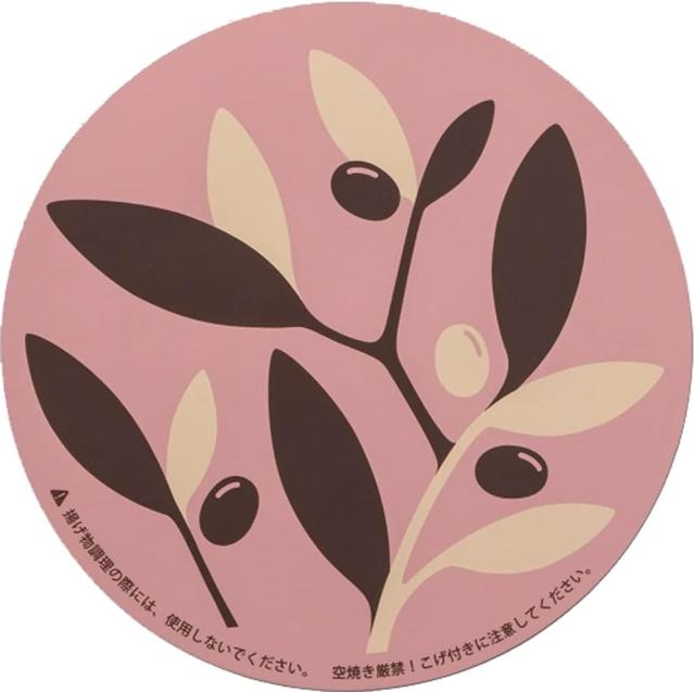 他サイト： 高木金属工業 IH クッキングヒーター 専用 マット 水洗い可 直径 約 22cm オリーブピンク SK-IMOPIの商品画像