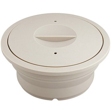 他サイト： 和平フレイズマジカリーノ丸型SスチーマーIV    IV アイボリー シリコンスチーマー 電子レンジ 簡単調理 丸型 折りたたみの商品画像