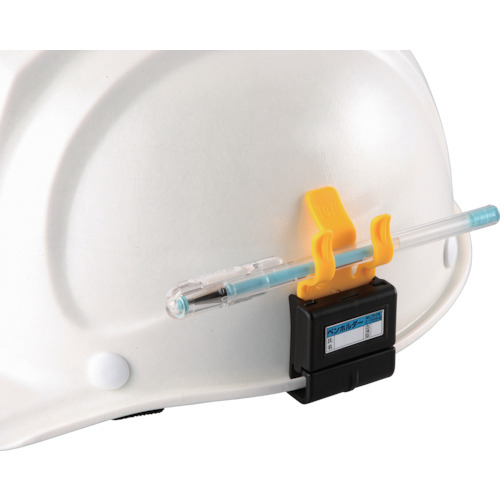 他サイト： トーヨーセフティー ヘルメット取付ペンホルダー あらゆるミゾ付きヘルメット用 No.73-OKの商品画像