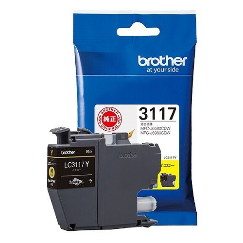 他サイト： ブラザー工業 インクカートリッジ イエロー LC3117Y(36933)の商品画像